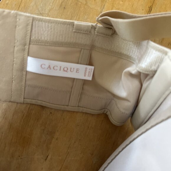 Lane Bryant Cacique Smooth Boost Strapless Multi-way Boned Beige Bra 40DDD NEW - Picture 4 of 5